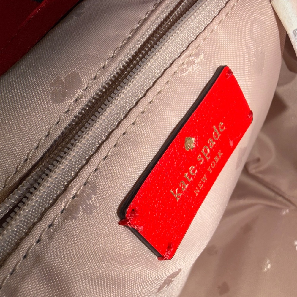 Red Leather Backpack - Picture 11 of 14